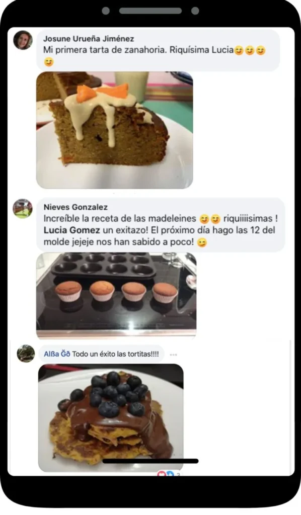 Opinión de alumna. Magdalenas del curso Dulces Saludables de Lucia Gómez