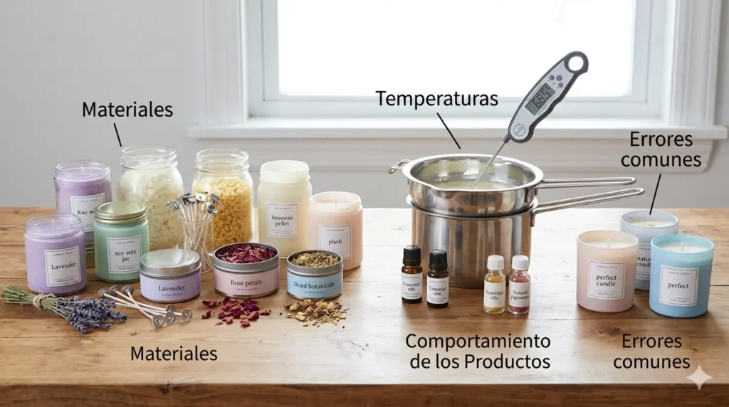 Materiales para hacer Velas Artesanales
