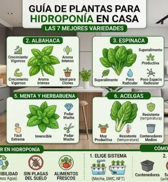 Las 7 mejores plantas para hidroponía en casa.