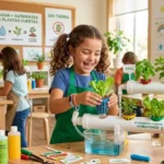 Hidroponía para niños, una manera de aprender divirtiéndose.