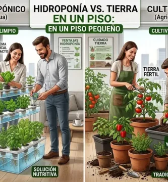 Cultivar en agua o en tierra. Sus diferencias