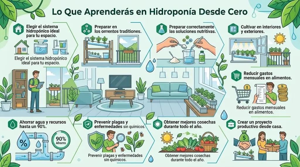 Lo que aprenderás en Hidropenia desde cero