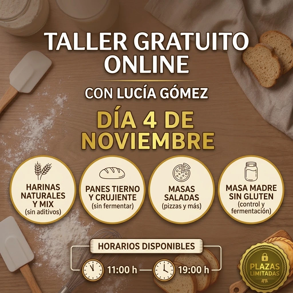Taller gratuito online de Lucia Gomez el día 4 de Noviembre de 2026